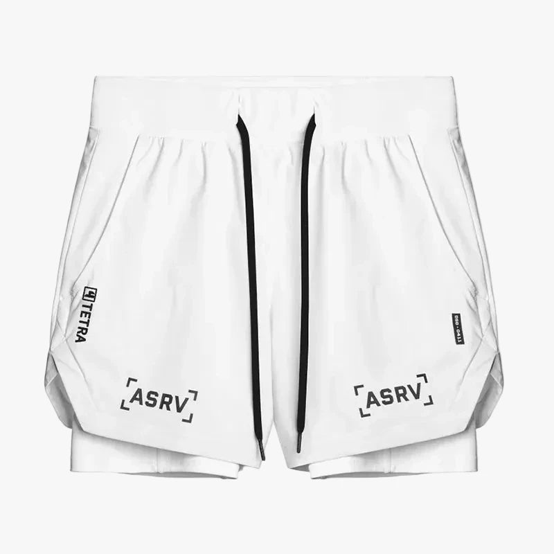 ASRV Men’s 2-in-1 Quick Dry Gym Shorts