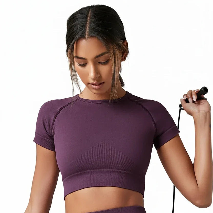Seamless Yoga & Running Activewear Top
