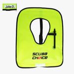 Scuba Choice Adult Neon Yellow Snorkel Vest with Name Box | Large