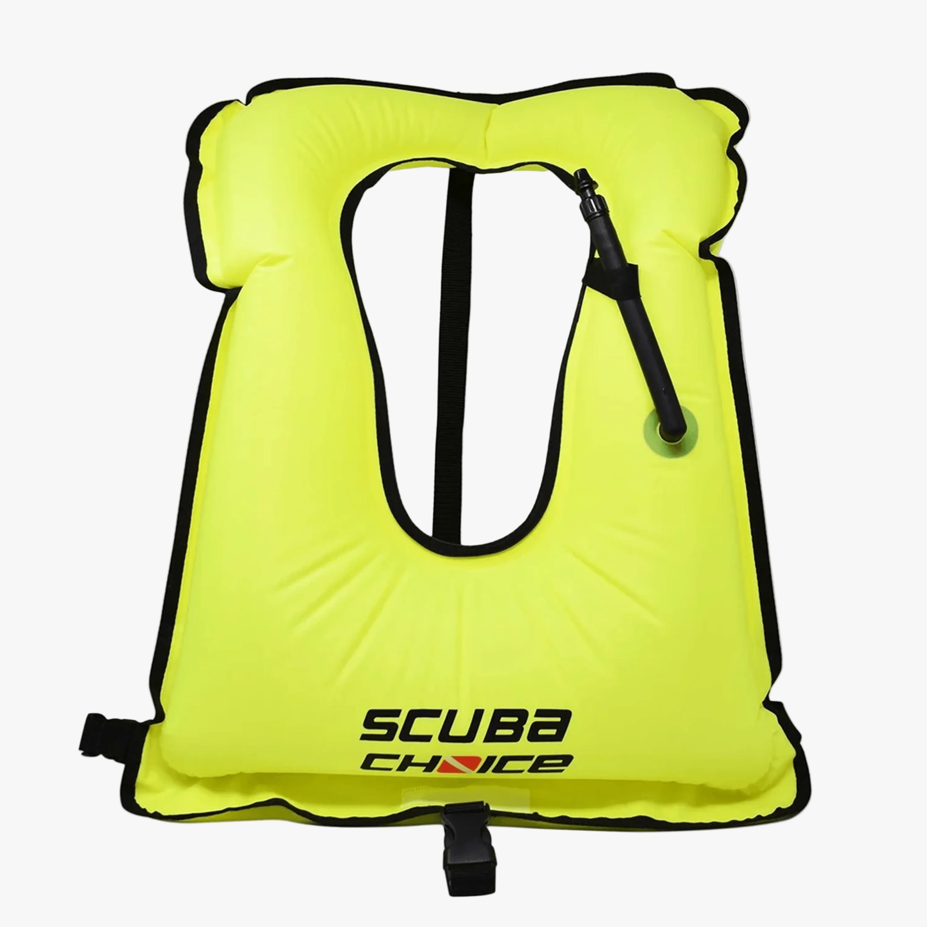 Scuba Choice Adult Neon Yellow Snorkel Vest with Name Box | Large