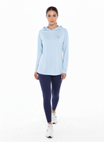 Seaside Performance Hoody | Aqua Blue