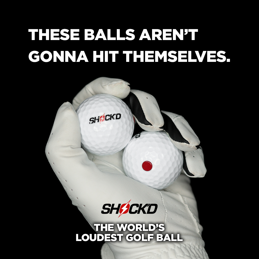 SHOCK'D Golf Balls Mega Pack | 4 Red + 4 White