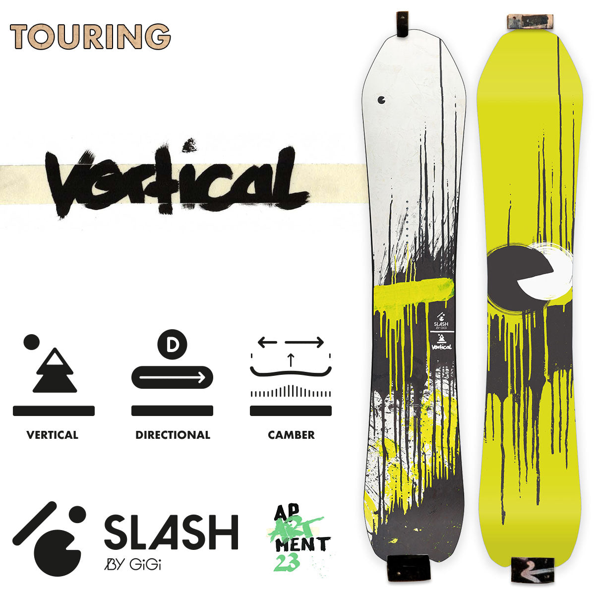 Slash by GiGi  Vertical Snowboard | ApARTment