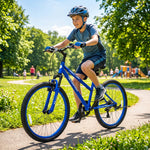 24 Inch Kids Mountain Bike with 7-Speed Adjustable Suspension