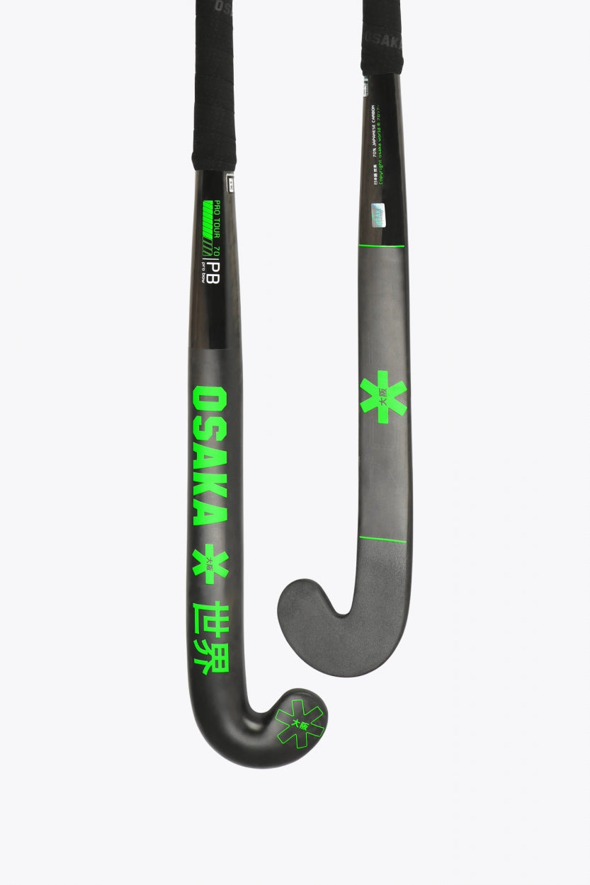 Osaka Field Hockey Stick Pro Tour 70 Pro Bow | Iconic Black