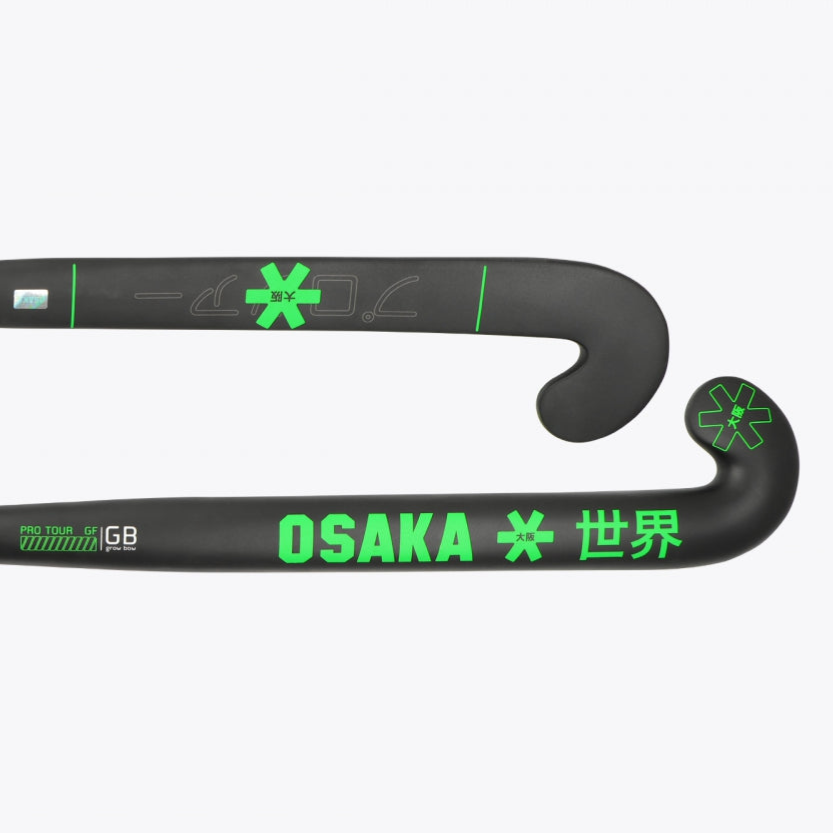 Osaka Field Hockey Stick Pro Tour GF Grow Bow | Iconic Black