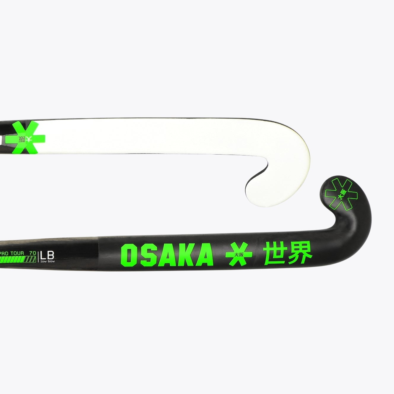 Osaka Field Hockey Stick Pro Tour 70 Low Bow LTD Edition White | Iconic Black