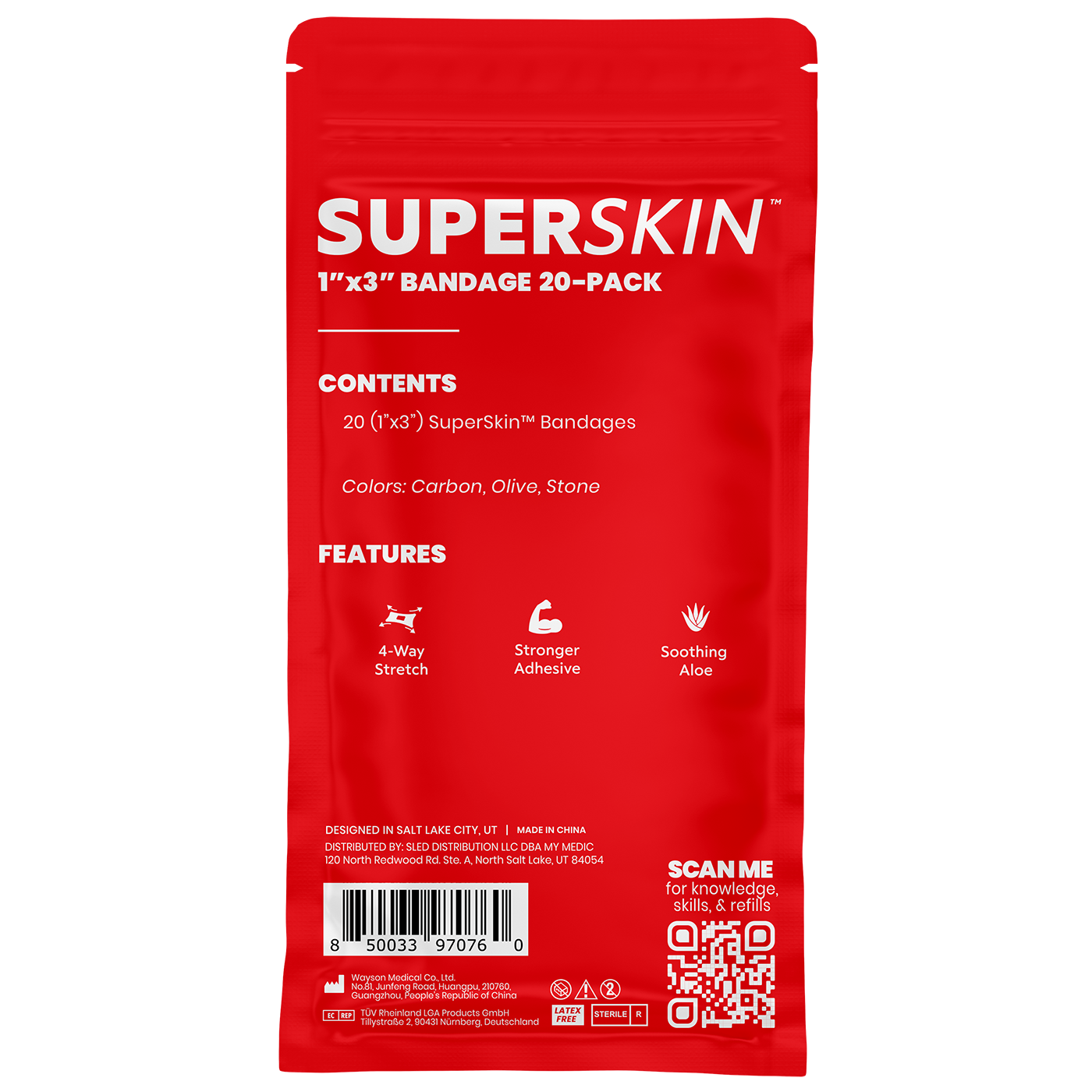 SuperSkin® Bandage | 20-Pack