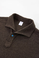 Vintage Italian Polo Shirt with Long Sleeve and Classic Collar | Loose Fit