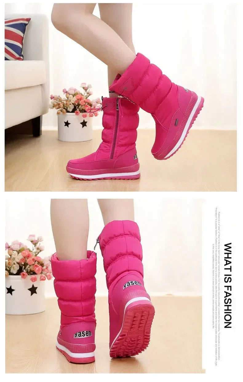 Women's Winter Boots | Waterproof Snow Boot with Thick Plush