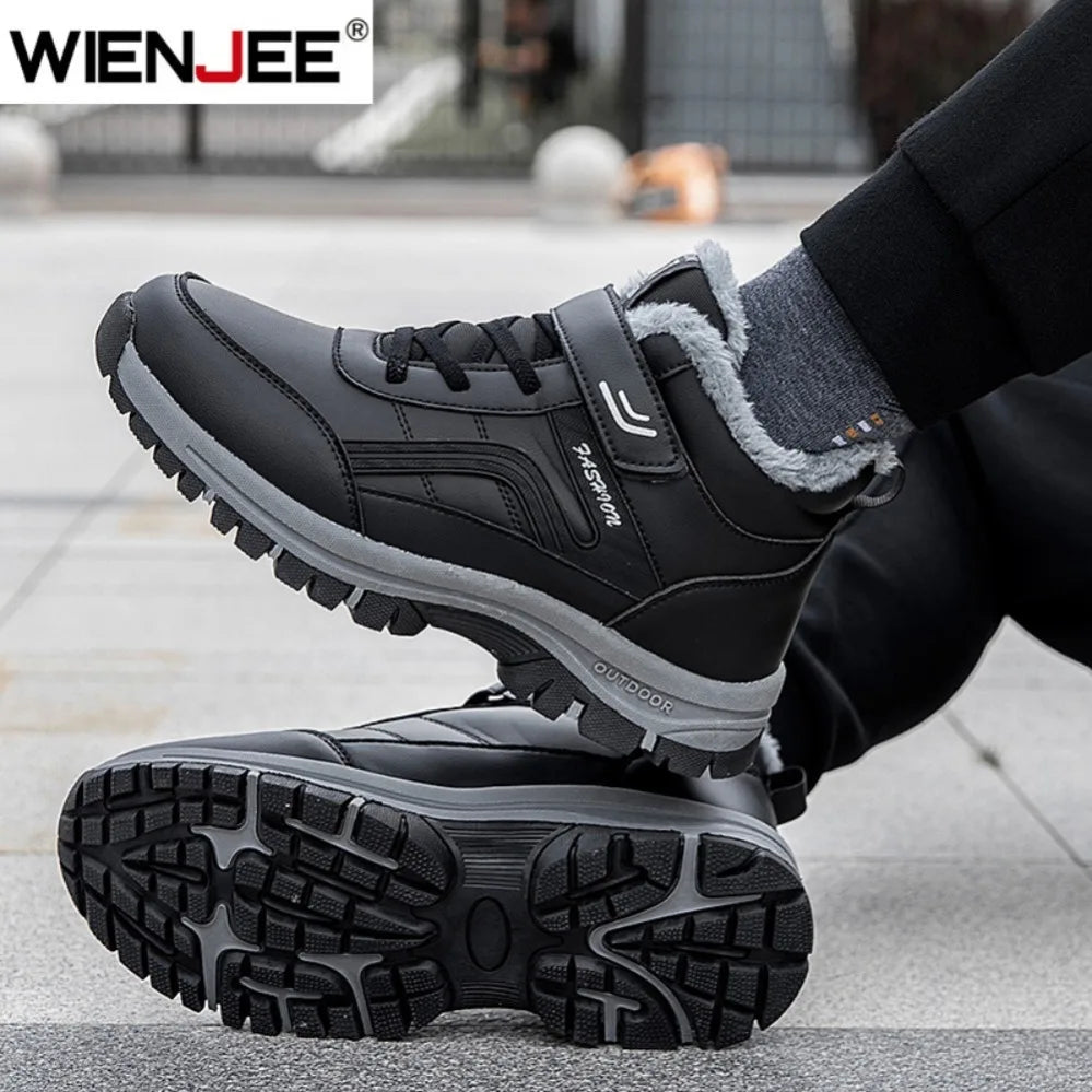 Mens Waterproof Winter Snow Boots | Warm Durable Outdoor Shoes