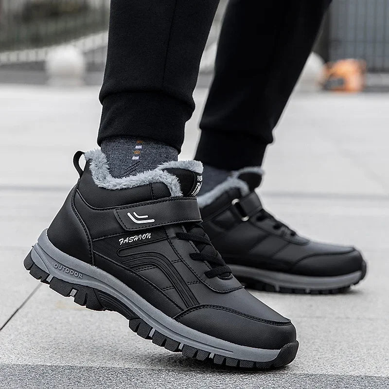 Mens Waterproof Winter Snow Boots | Warm Durable Outdoor Shoes