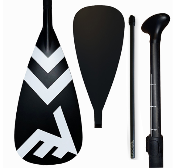 3-Piece Carbon-Fiberglass Adjustable Paddle with ABS Edge