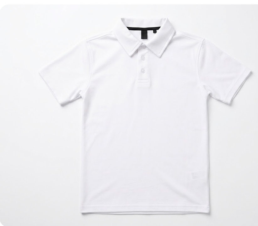 Leo and Zachary Short Sleeve Athletic Polo White