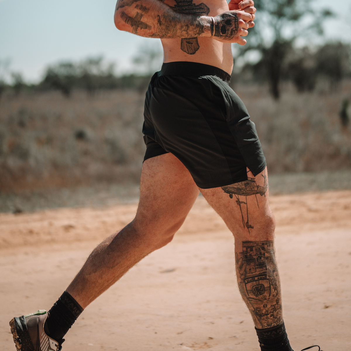 MEN'S | MOTTO SHORT : BLACK