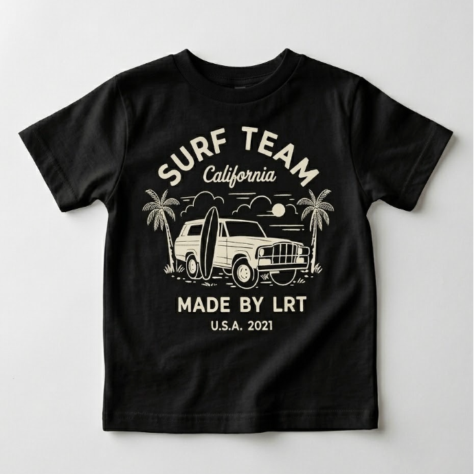 THE SURF TEAM TEE | BLACK