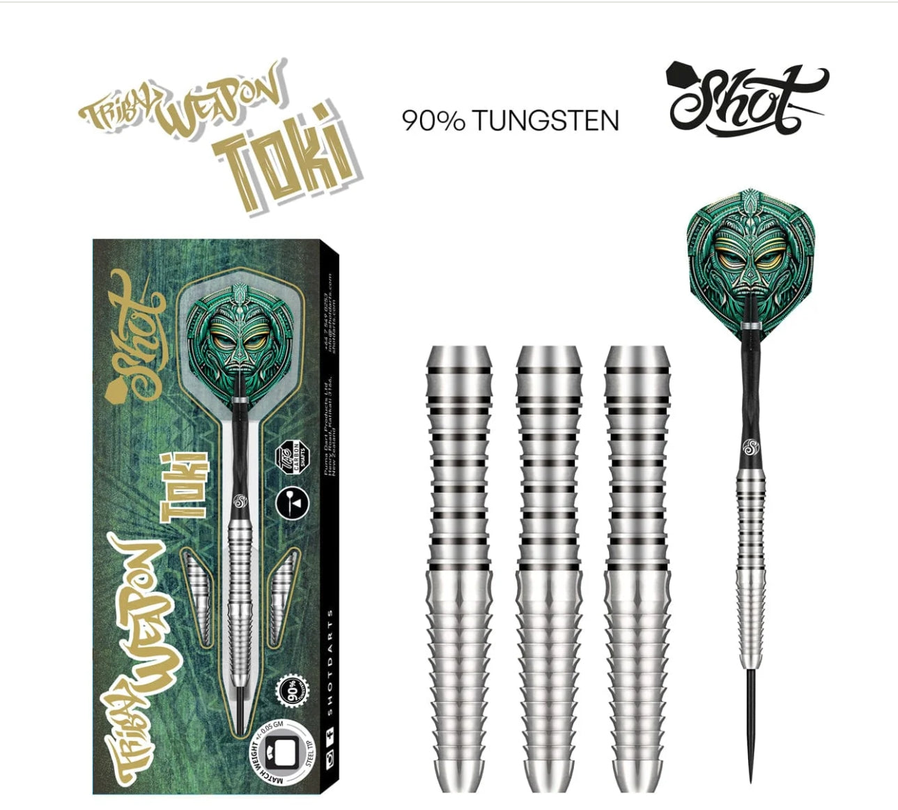 Tribal Weapon Toki Steel-Tip Dart Set | 90% Tungsten