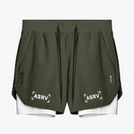 ASRV Men’s 2-in-1 Quick Dry Gym Shorts