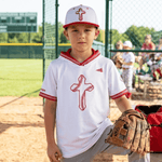 Baseball Seam Cross HyperMAX Short Sleeve Hoodie | Adult & Youth
