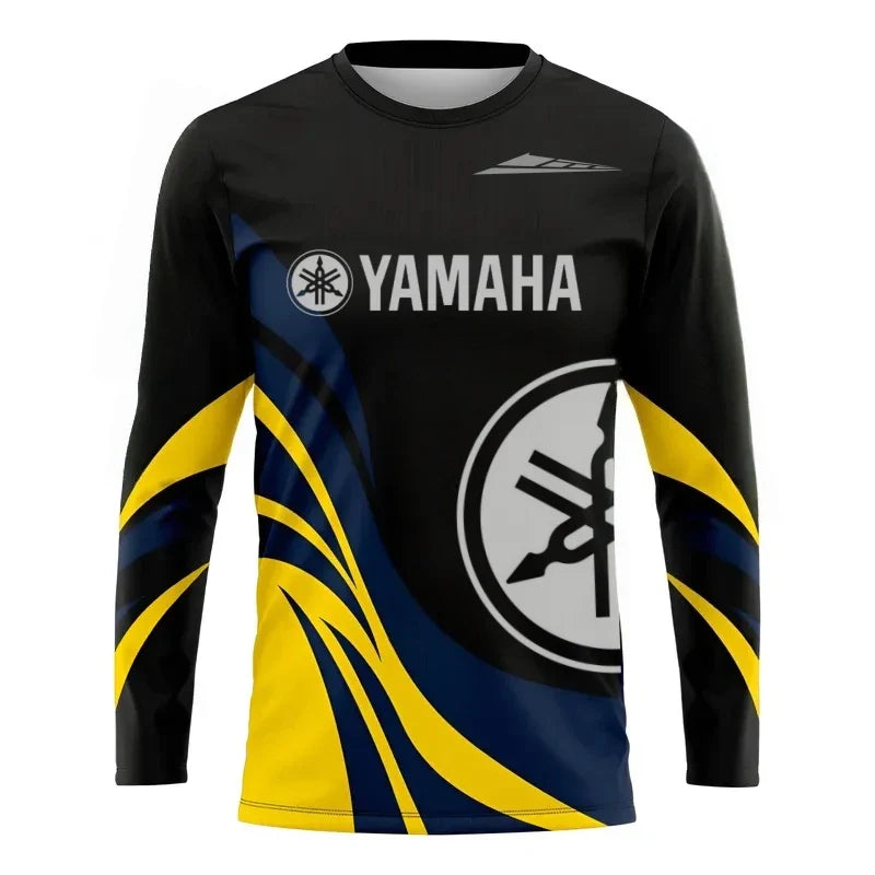 2026 Yamaha Design New Racing Cycling Suit | Men’s Off-Road Motorcycle Long Sleeved Loose Jersey