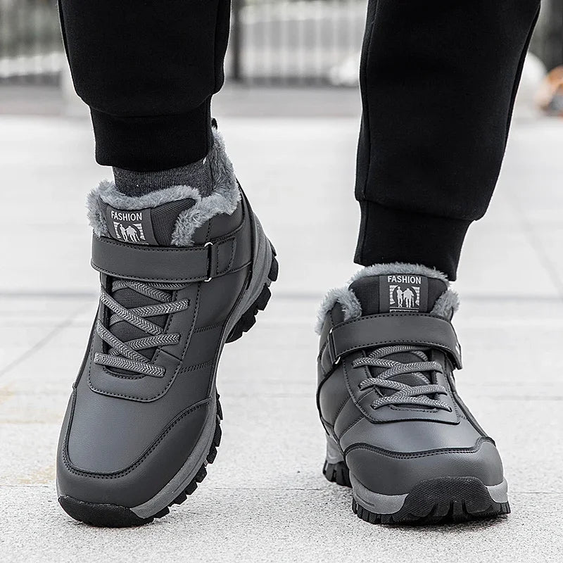 Mens Waterproof Winter Snow Boots | Warm Durable Outdoor Shoes
