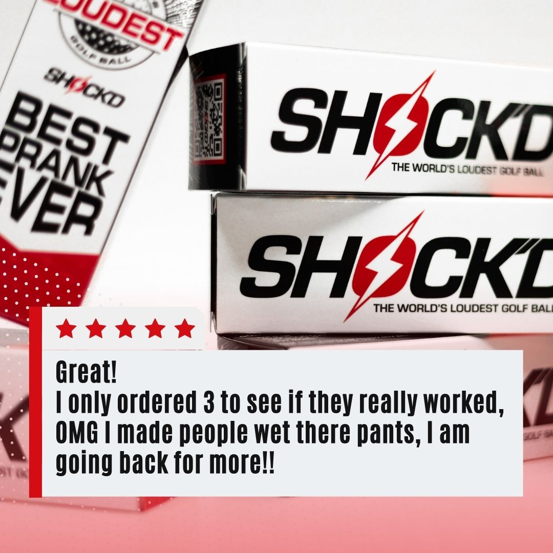 Buy 3 Get 1 Free Bundle | SHOCK'D Golf Balls