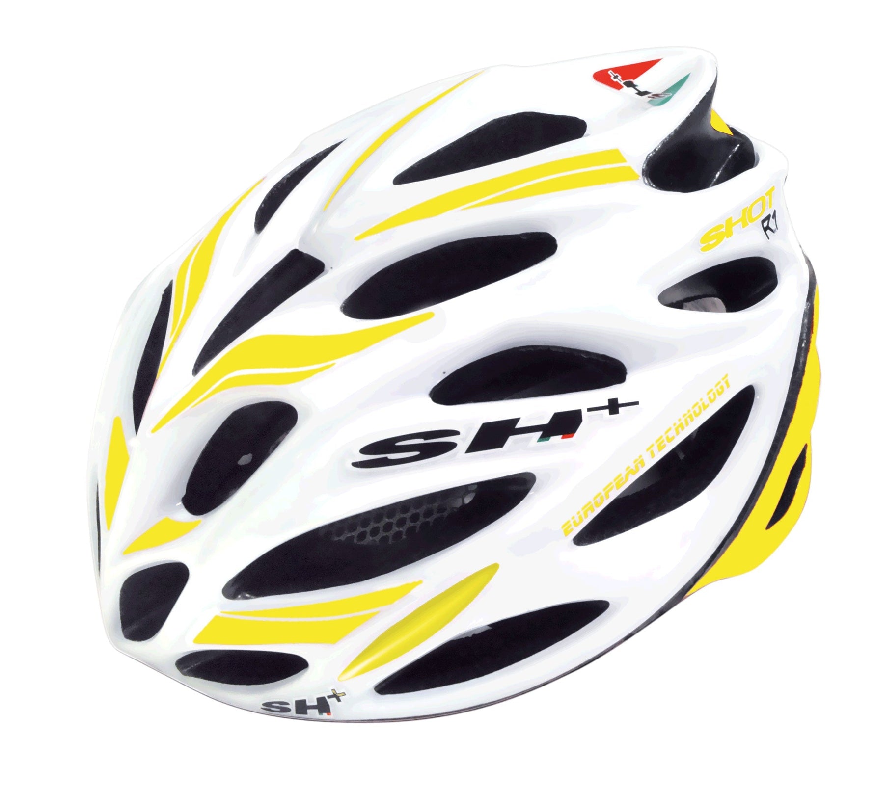 SH+ Shot R1 Helmet | White/Yellow