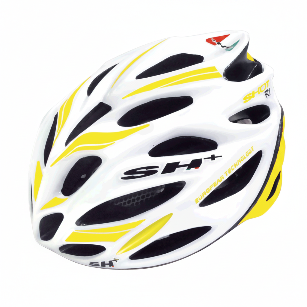 SH+ Shot R1 Helmet | White/Yellow