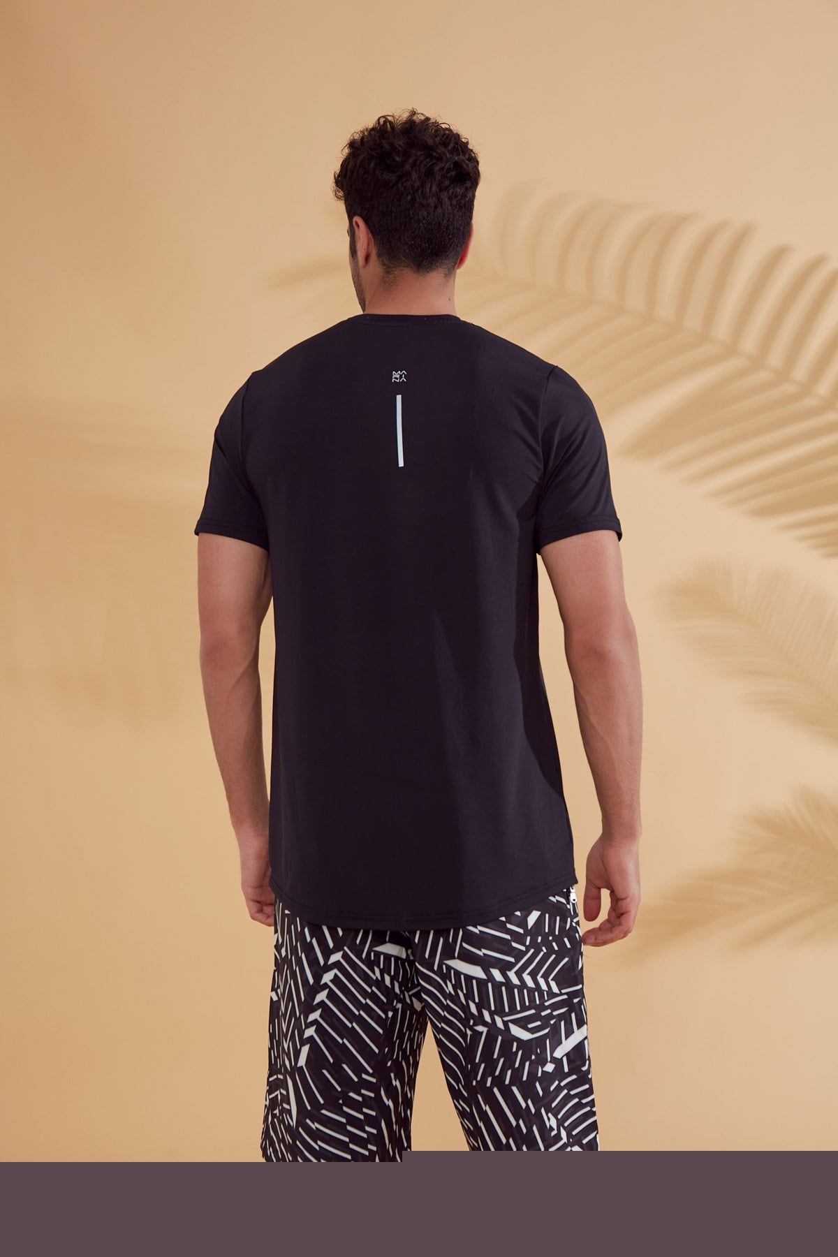 Lycra Black Men's Swim Shirts | T2341