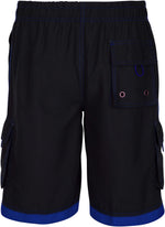 Sakkas Men’s Contrast Stripes Skate Surf Board Short | Swim Trunks