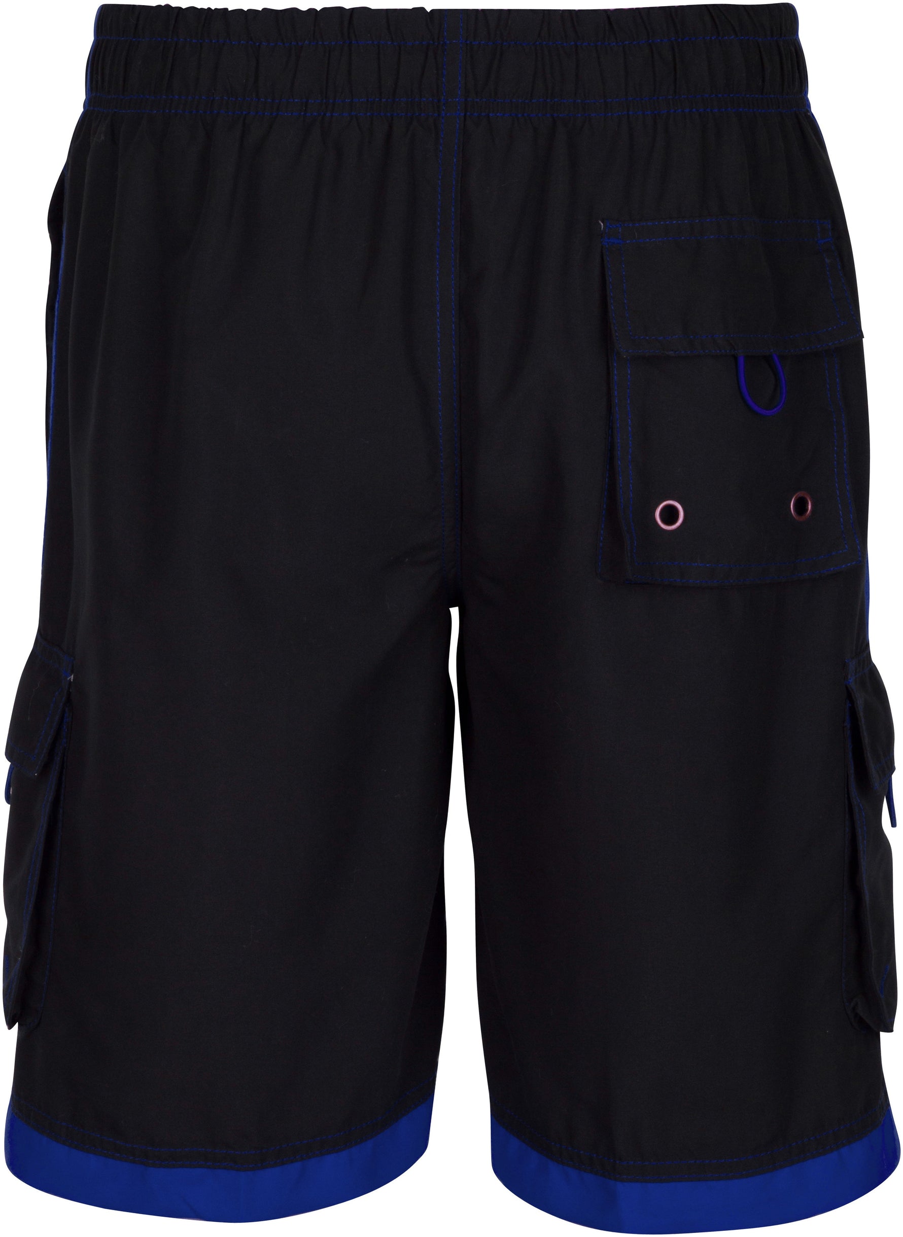 Sakkas Men’s Contrast Stripes Skate Surf Board Short | Swim Trunks