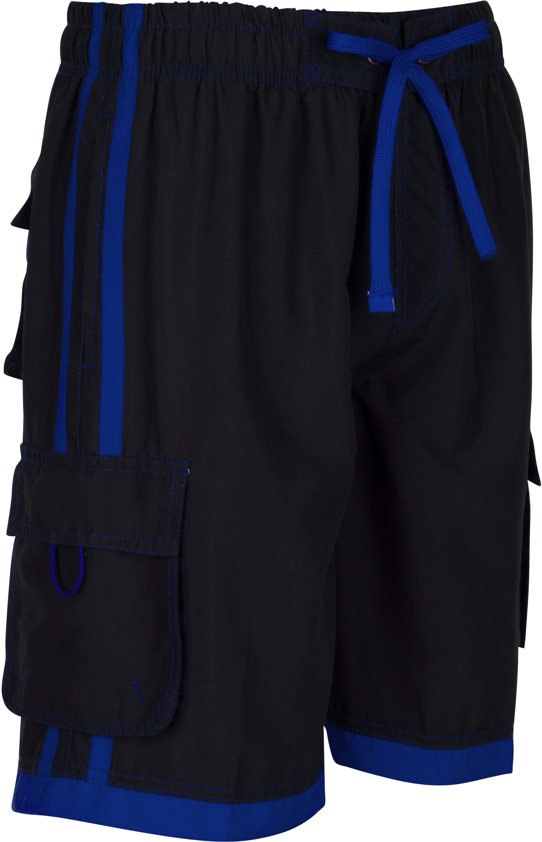 Sakkas Men’s Contrast Stripes Skate Surf Board Short | Swim Trunks