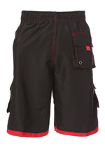 Sakkas Men’s Contrast Stripes Skate Surf Board Short | Swim Trunks