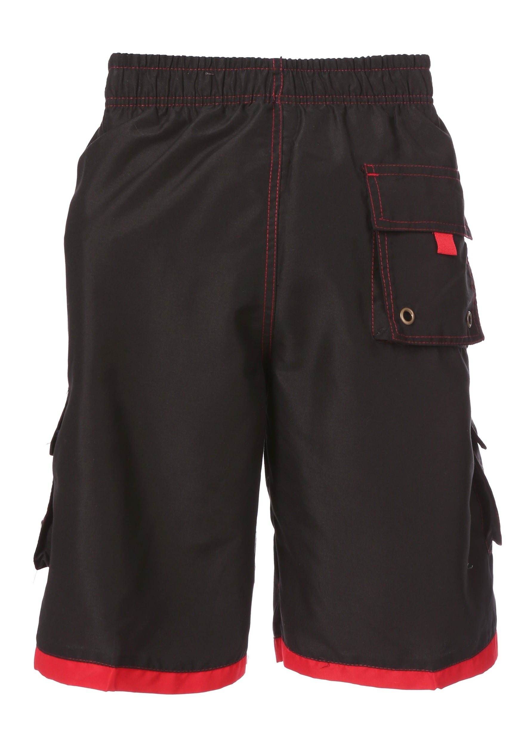 Sakkas Men’s Contrast Stripes Skate Surf Board Short | Swim Trunks