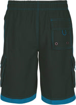 Sakkas Men’s Contrast Stripes Skate Surf Board Short | Swim Trunks