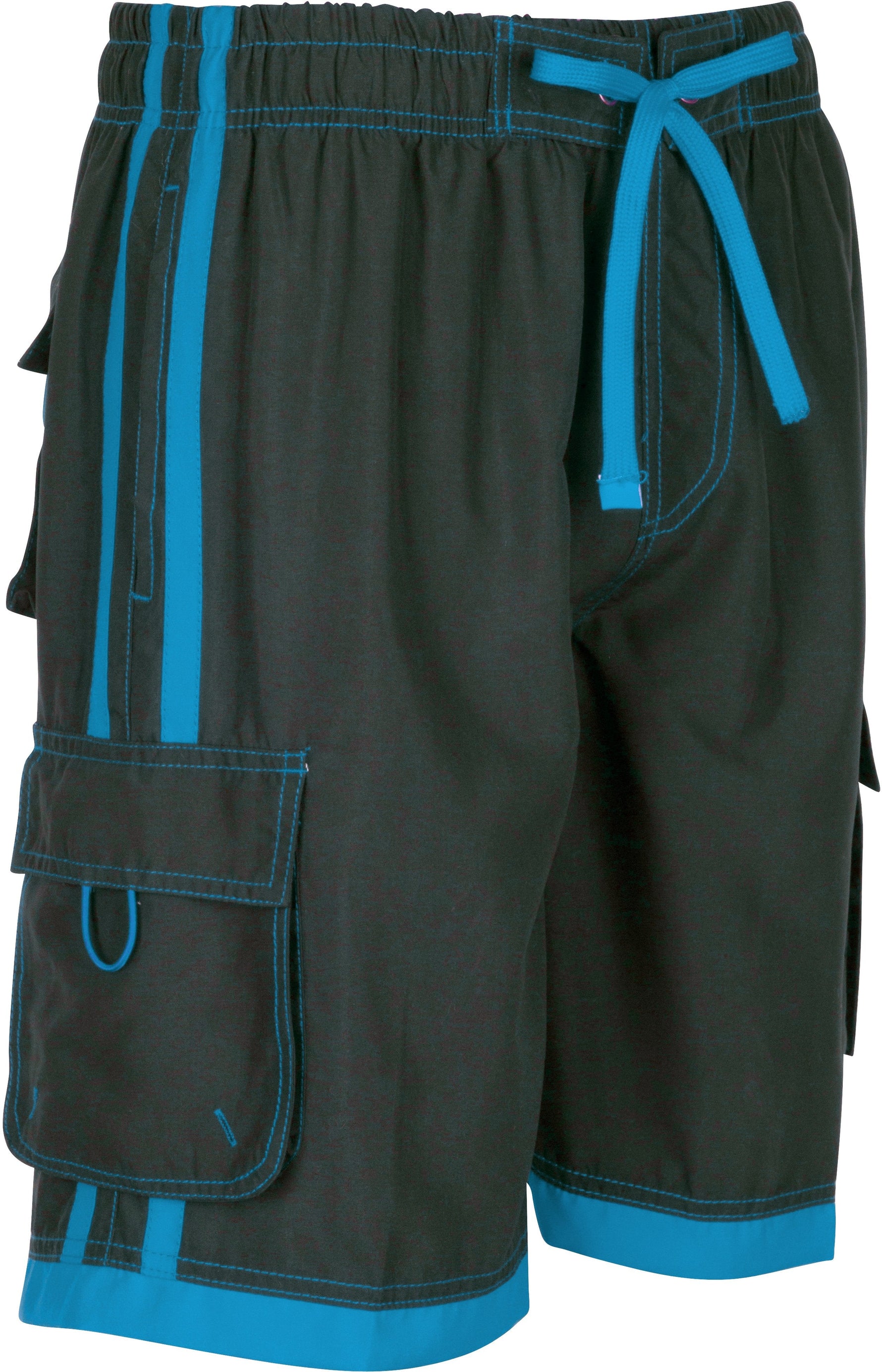 Sakkas Men’s Contrast Stripes Skate Surf Board Short | Swim Trunks