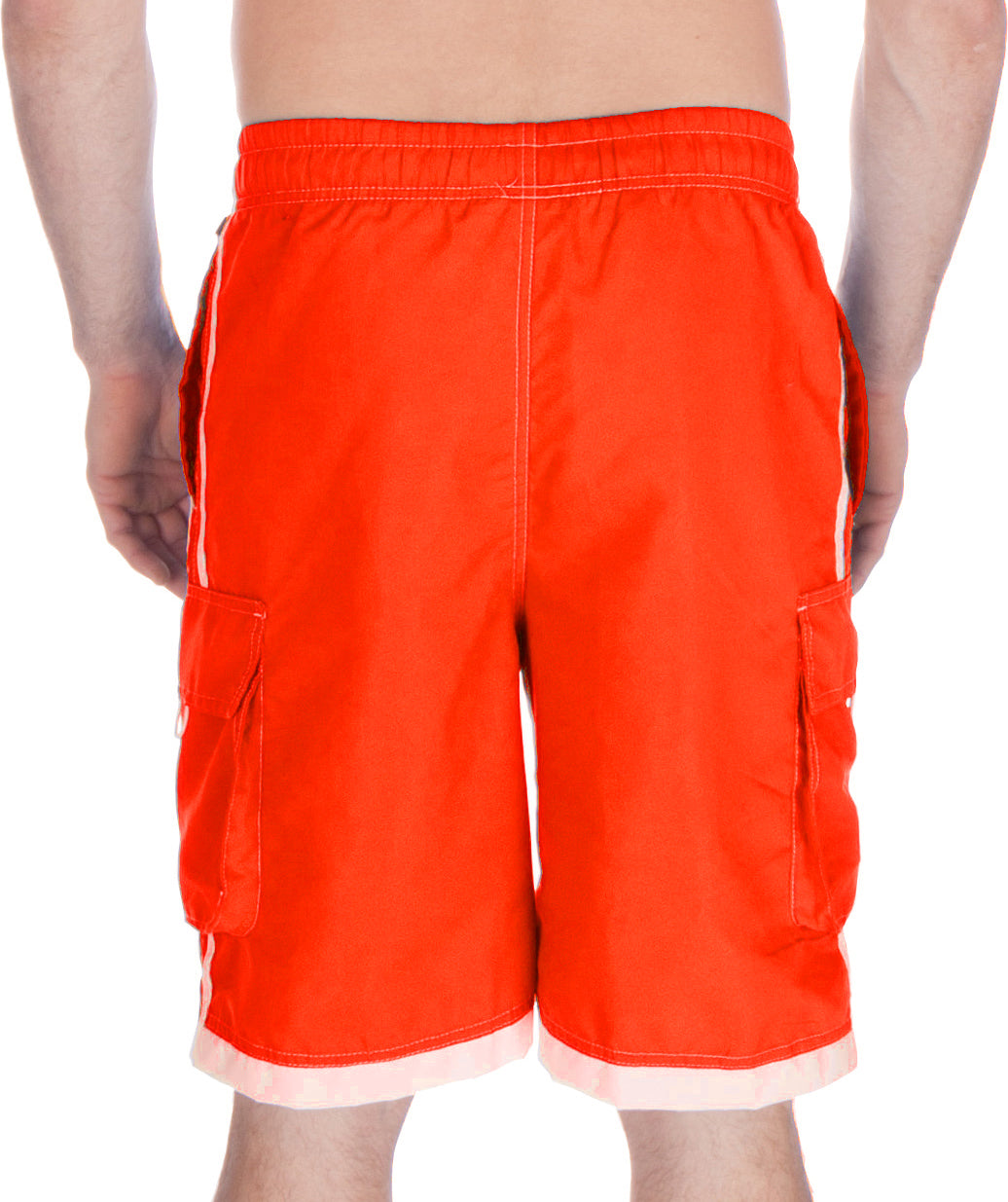 Sakkas Men’s Contrast Stripes Skate Surf Board Short | Swim Trunks