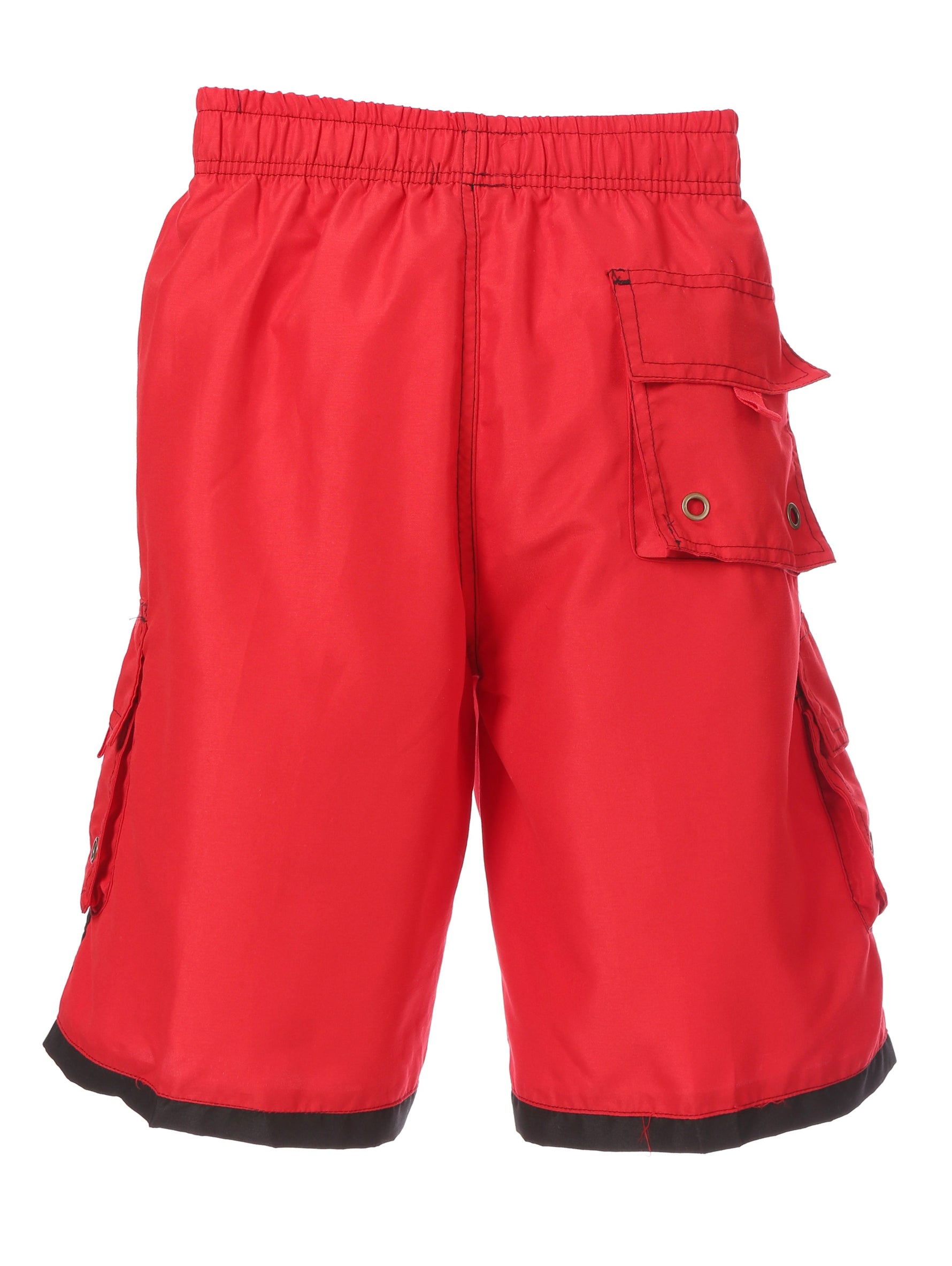 Sakkas Men’s Contrast Stripes Skate Surf Board Short | Swim Trunks