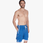 Sakkas Men’s Contrast Stripes Skate Surf Board Short | Swim Trunks