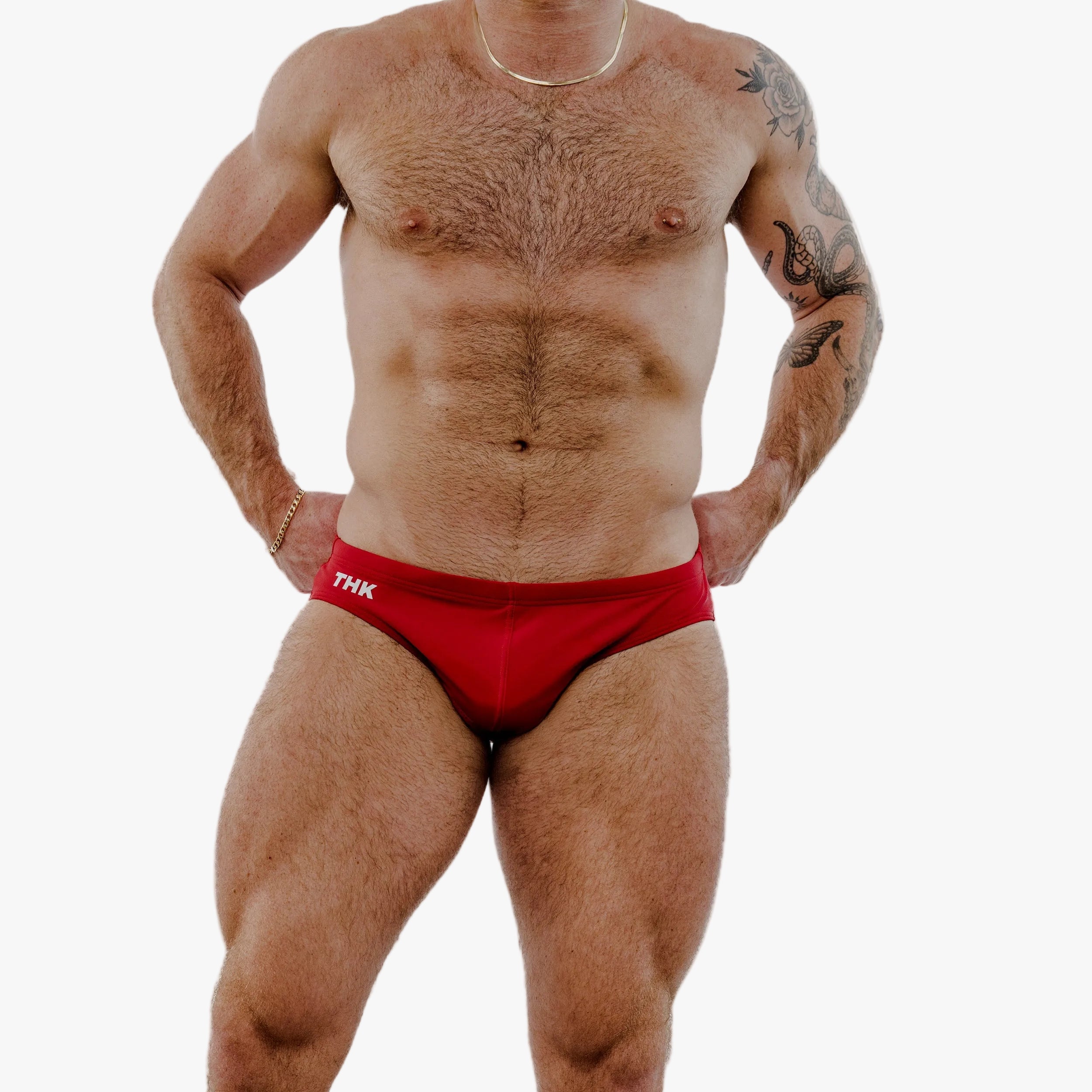 MonoChromatica Men’s Swim Brief | Maroon