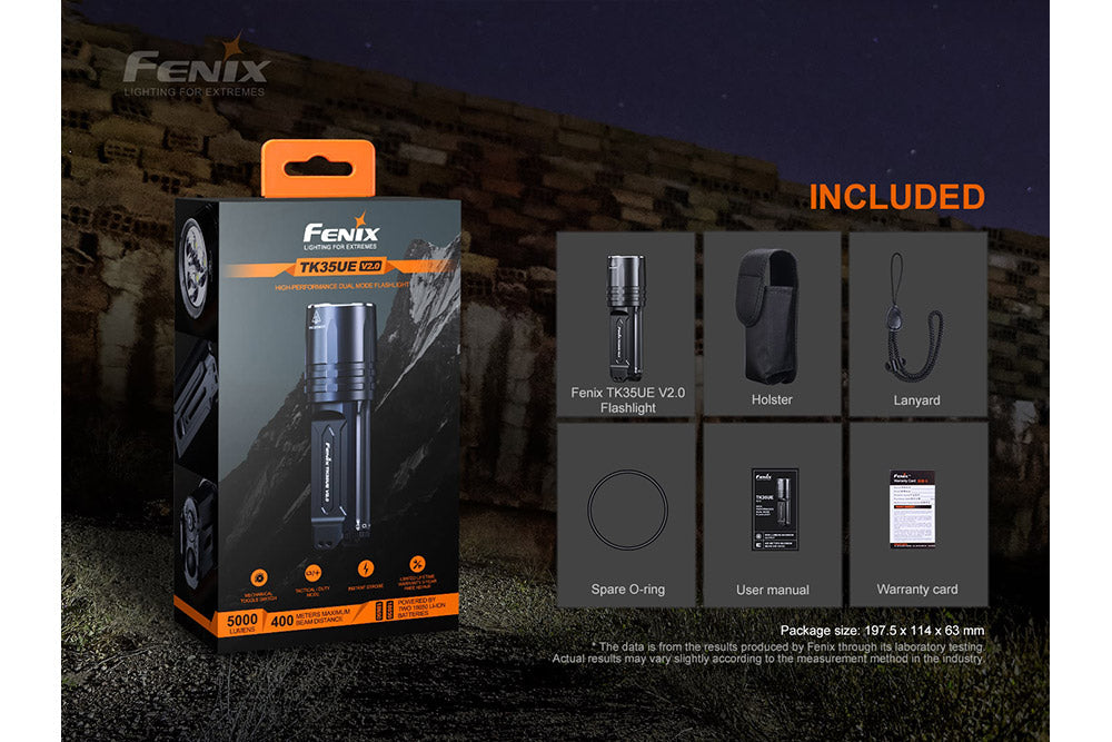 Fenix TK35UE V2.0 Flashlight | 5000 Lumens