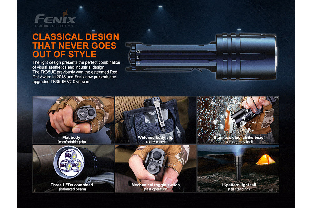 Fenix TK35UE V2.0 Flashlight | 5000 Lumens
