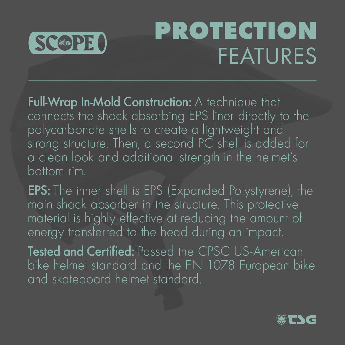 TSG Helmet Scope Solid Color | Satin Black