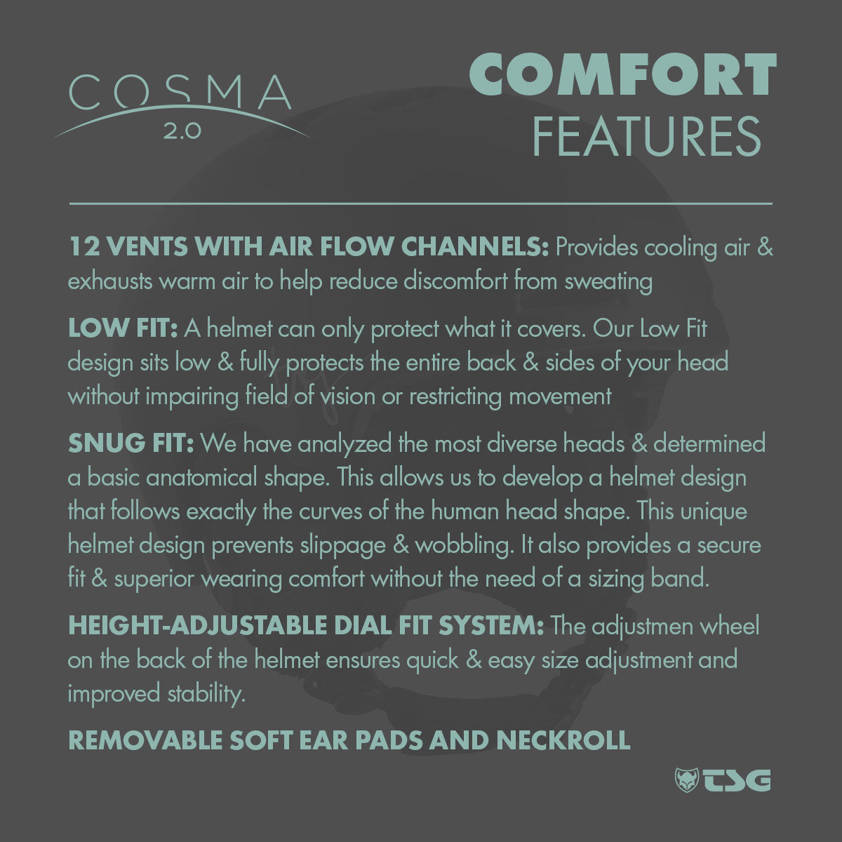TSG Women's Ski/Snowboard Helmet Cosma 2.0