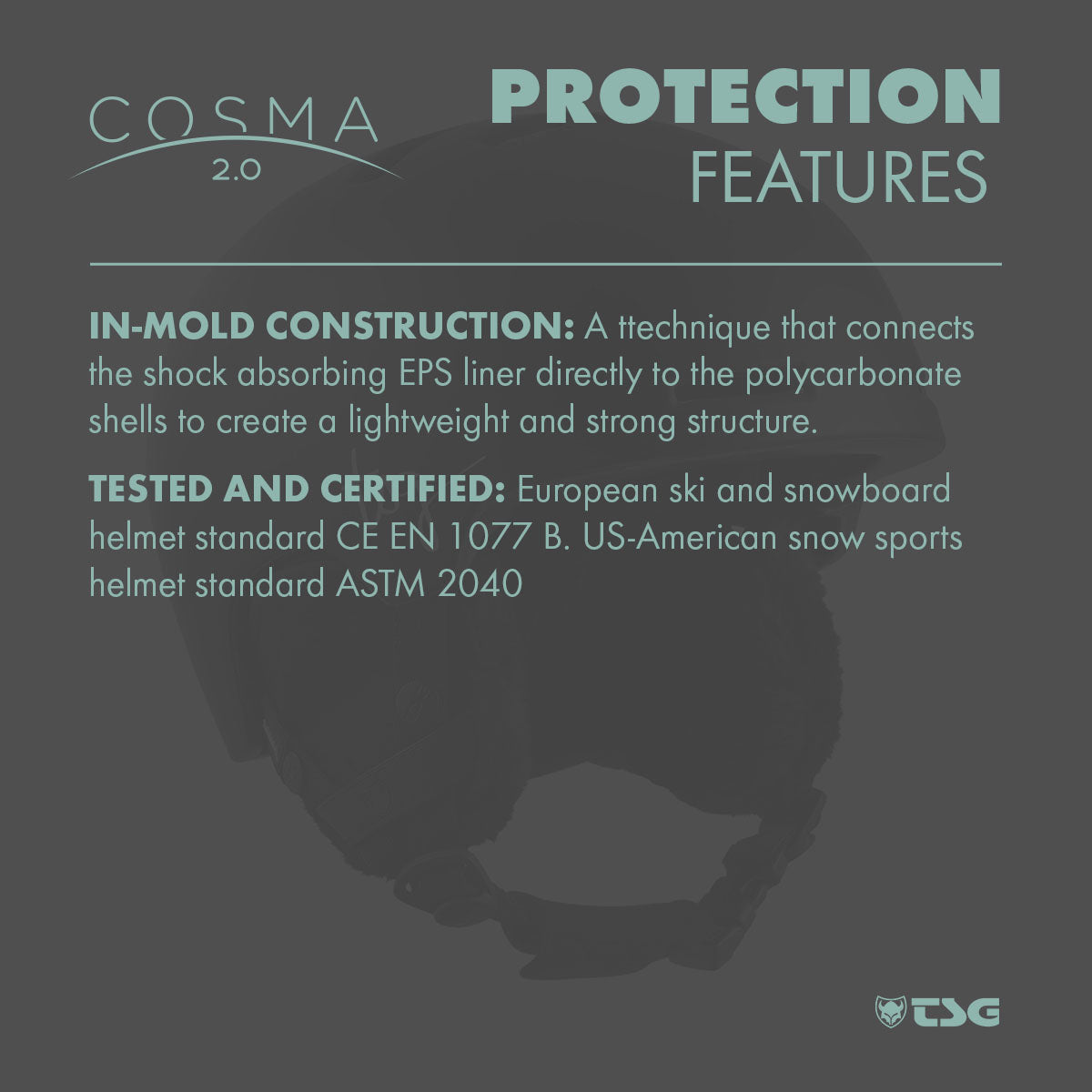 TSG Women's Ski/Snowboard Helmet Cosma 2.0