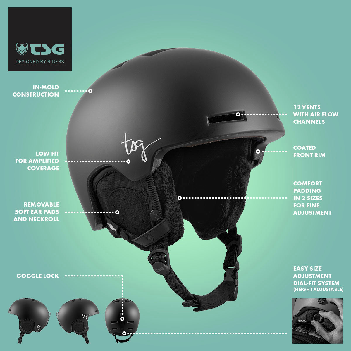 TSG Ski/Snowboard Helmet | Vertice Wmn