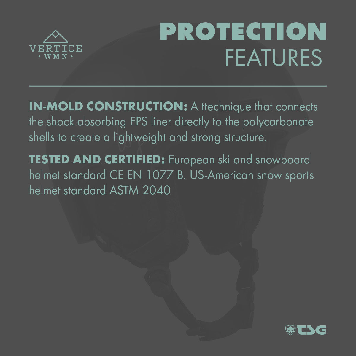 TSG Ski/Snowboard Helmet | Vertice Wmn