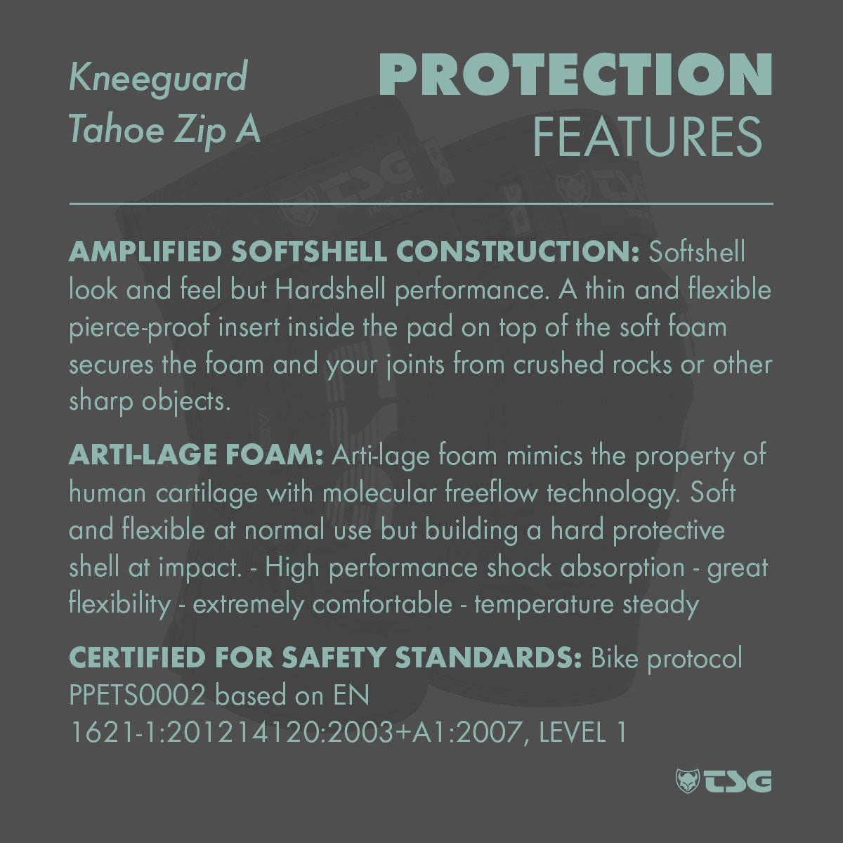 TSG Kneeguard Tahoe Zip A
