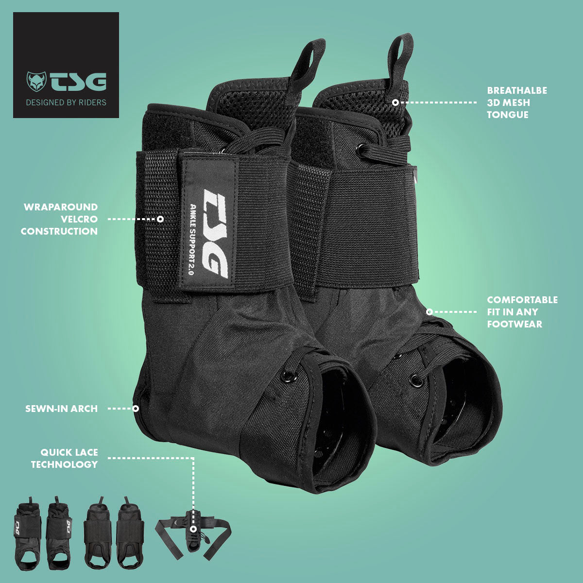 TSG Ankle Support 2.0 | Black
