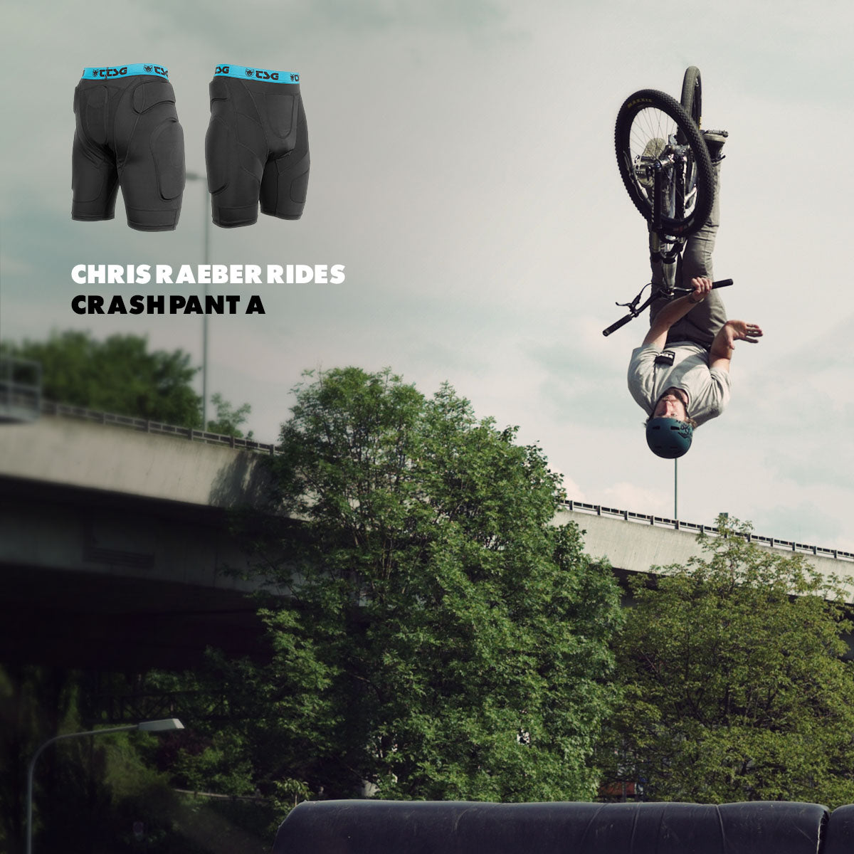 TSG Protective Shorts Crash Pant A | Black